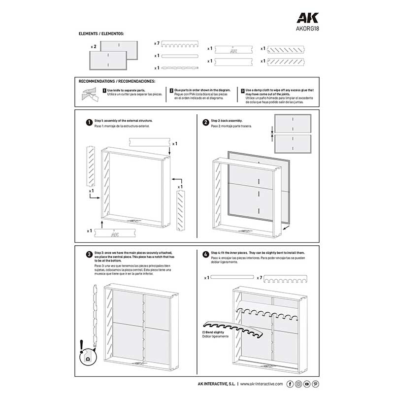 AK Interactive Modular Organizer (18ml) AKORG18