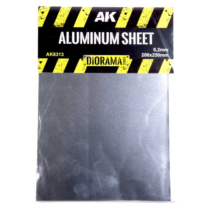 AK Interactive Aluminium Sheet 200µm 200x250mm AK8313