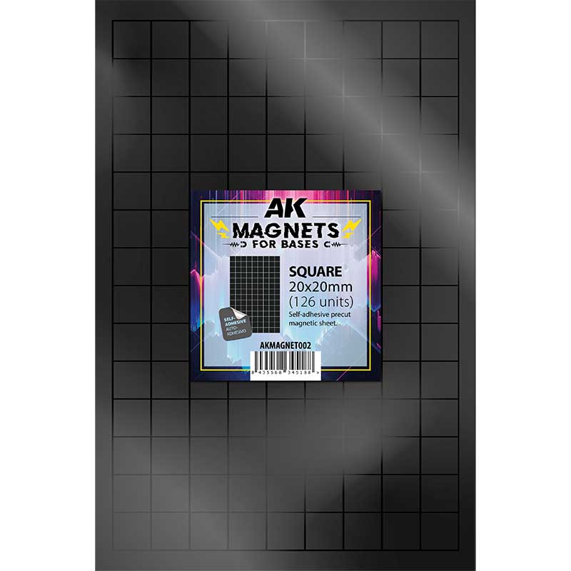 AK Interactive Square Magnet (20x20mm) (126pcs)