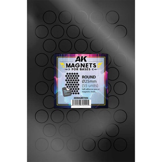 AK Interactive Round Magnet (Ø25mm) (55pcs)