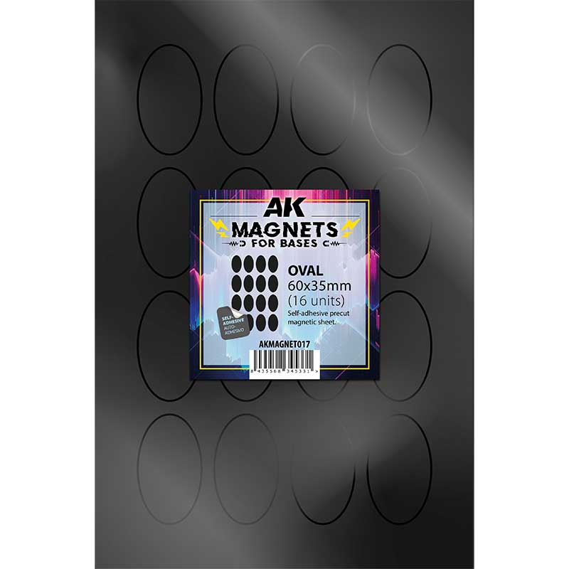 AK Interactive Oval Magnet (60x35mm) (16pcs)