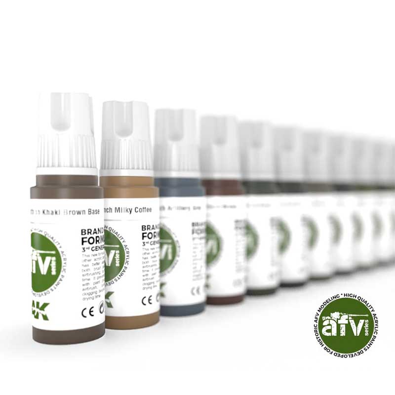 AK Interactive 3rd GEN AFV Series Full Range (73 Paints)