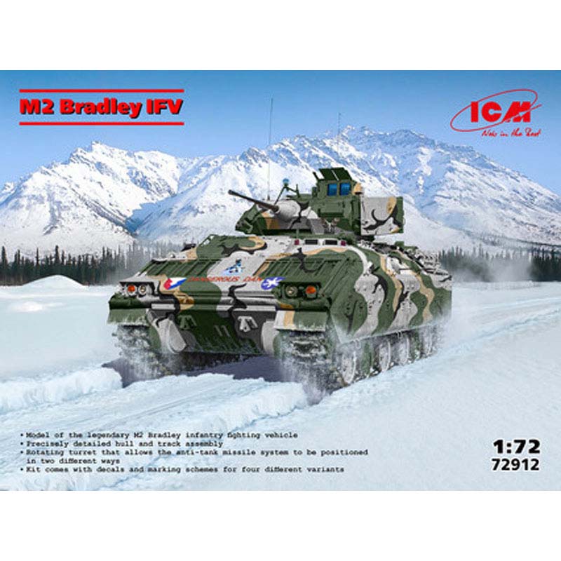 ICM M2 Bradley Light Tank, U.S. Infantry Fighting Vehicle (1/72) 72912