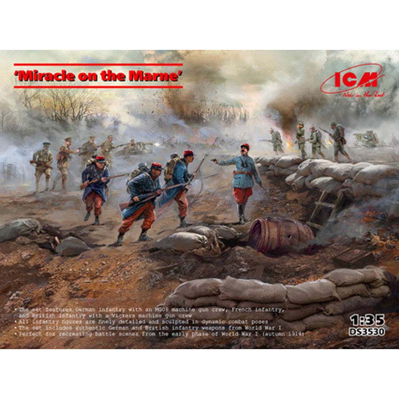 ICM Miracle on the Marne Infantry Figure Set (1/35) DS3530