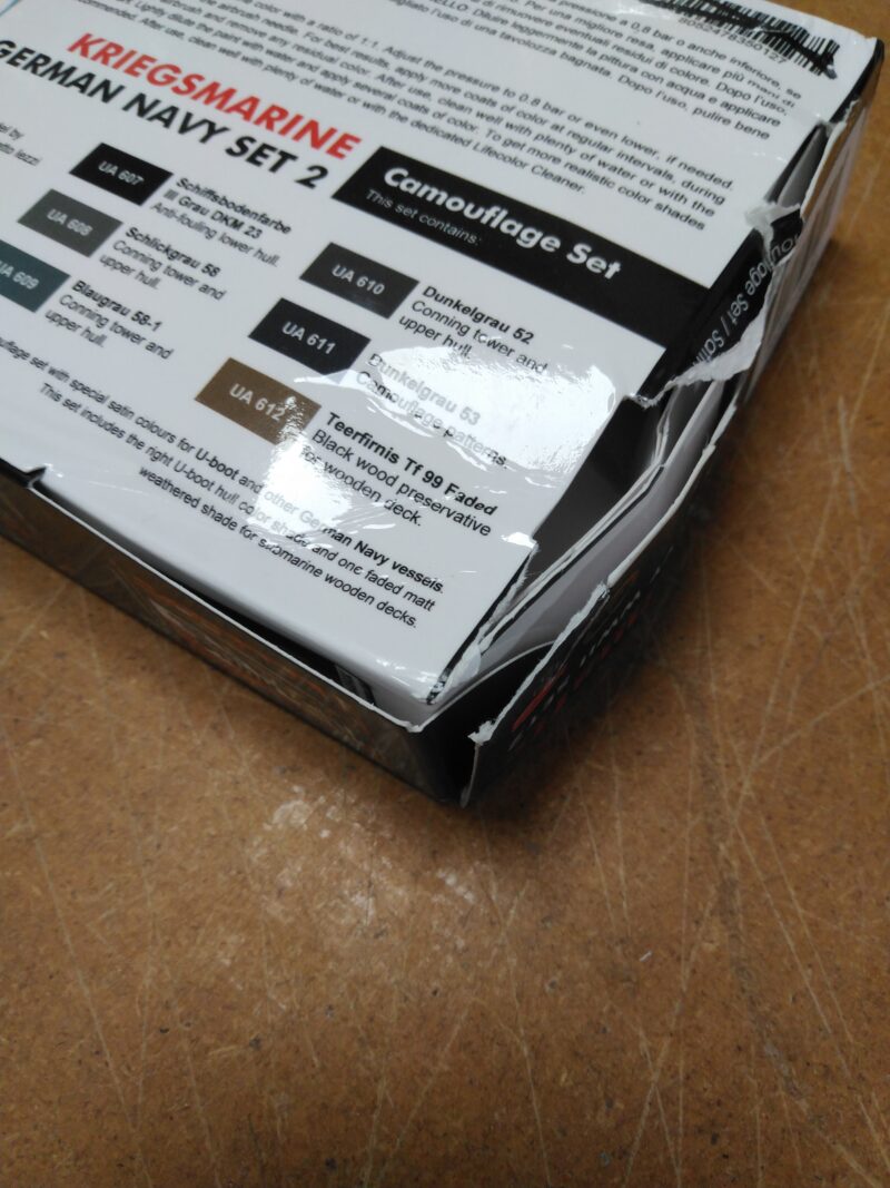 LifeColor German WWII Kriegsmarine U-Boat Set 2 CS-12 *Damaged Box*