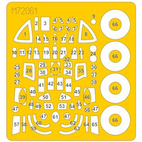 Special Hobby Mosquito PR & Bomber Canopy Mask (1/72) M72061 Special Hobby Mosquito PR & Bomber Canopy Mask (1/72) M72061