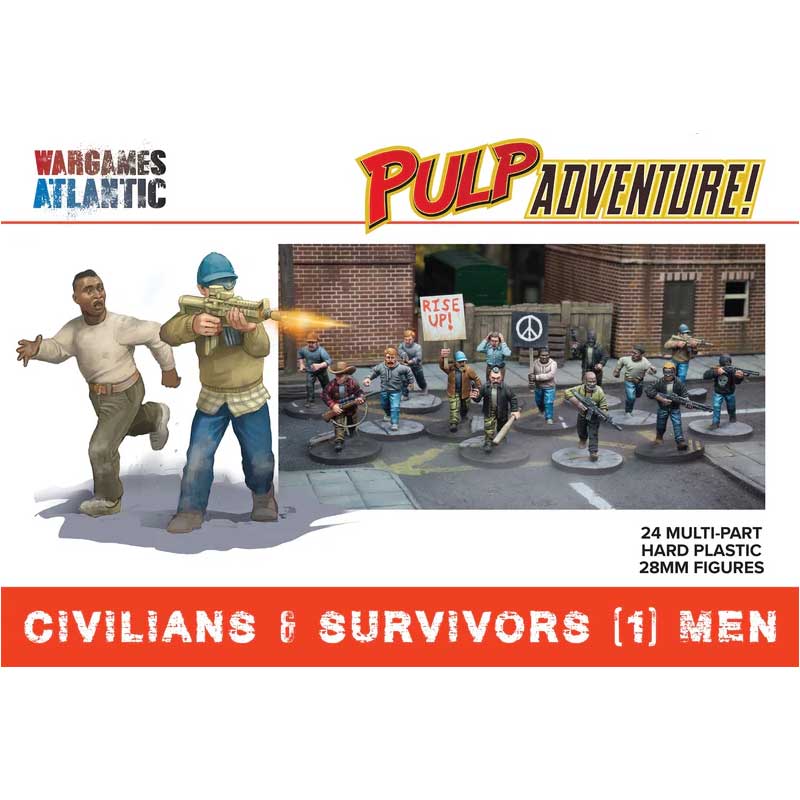 Wargames Atlantic Civilians & Survivors (1): Men (28mm) WAAPA002
