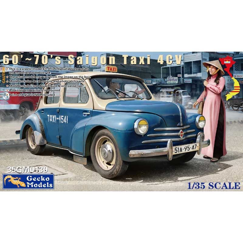 Gecko Models 60s–70s Saigon Taxi 4CV (1/35) 35GM0130