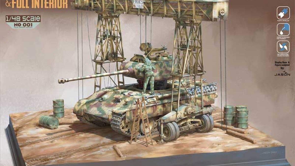 Suyata PzKpfw V Panther A Medium Tank & 16t Strabokran (1/48