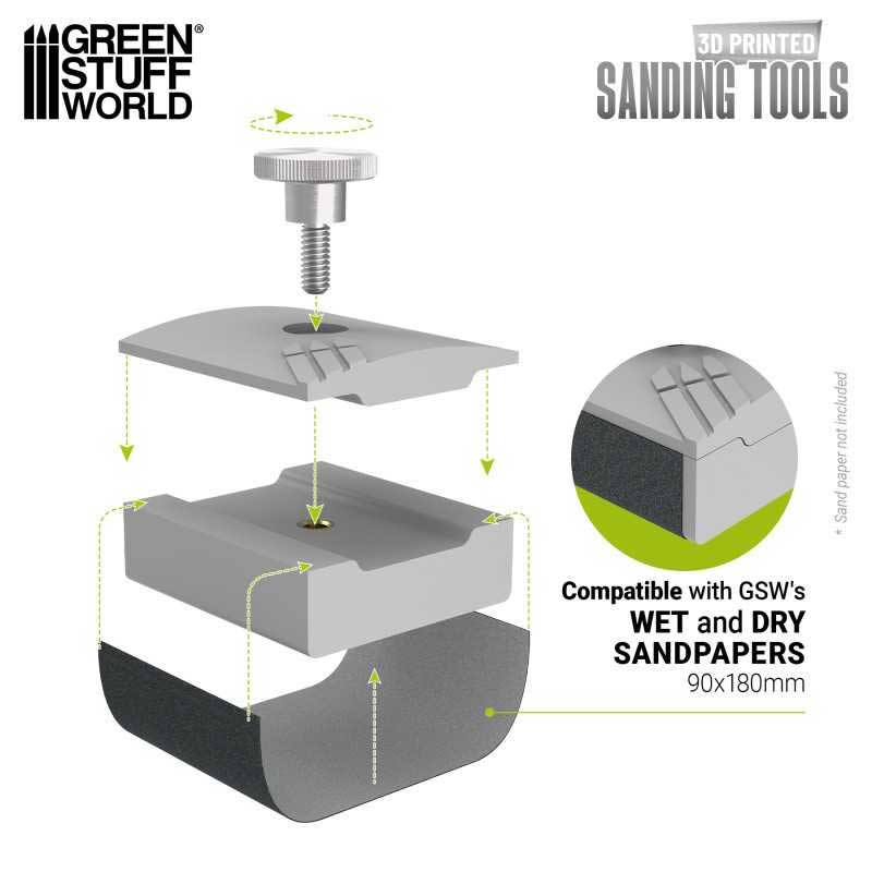 Green Stuff World CURVED Sanding Block 45mm Wide 14196