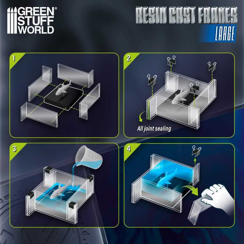 Green Stuff World Resin Cast Frame - Large 4730