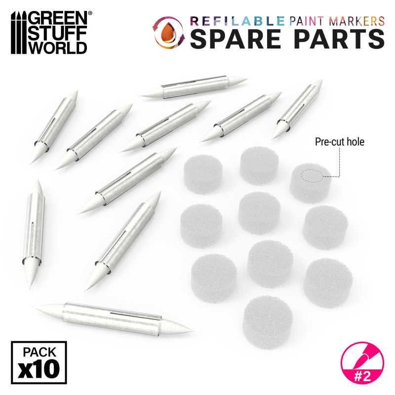 Green Stuff World Refills for Refillable Marker Pens (Size 2) 6561