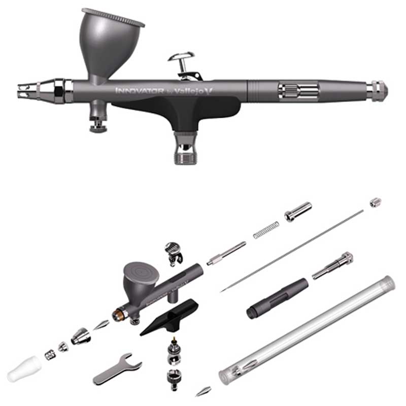Vallejo Innovator Gravity System, Two in One Airbrush 90.001