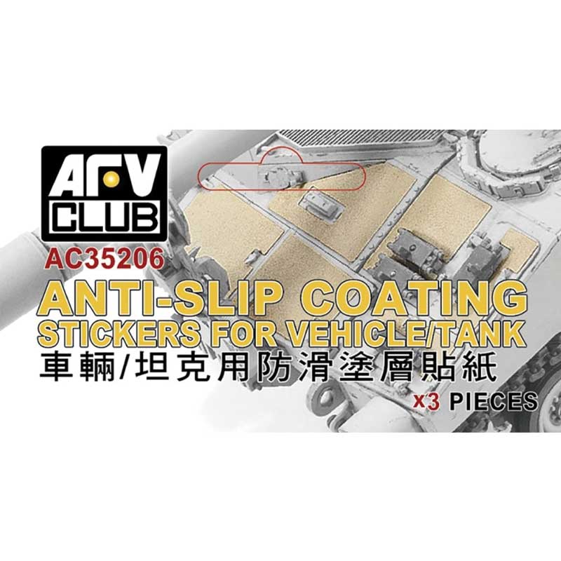 AFV Club Anti-slip Coating Stickers for Tanks/Aircraft/Ships AC35206