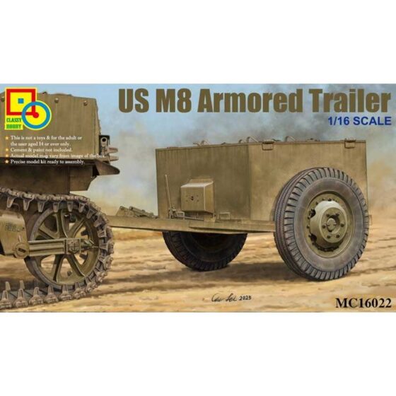 Classy Hobby US M8 Armoured Trailer (1/16) MC16022 Classy Hobby US M8 Armoured Trailer (1/16) MC16022