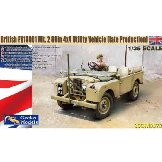 Gecko Models FV18001 Mk.2 4x4 Utility Vehicle (1/35) 35GM0078 Gecko Models FV18001 Mk.2 4x4 Utility Vehicle (1/35) 35GM0078