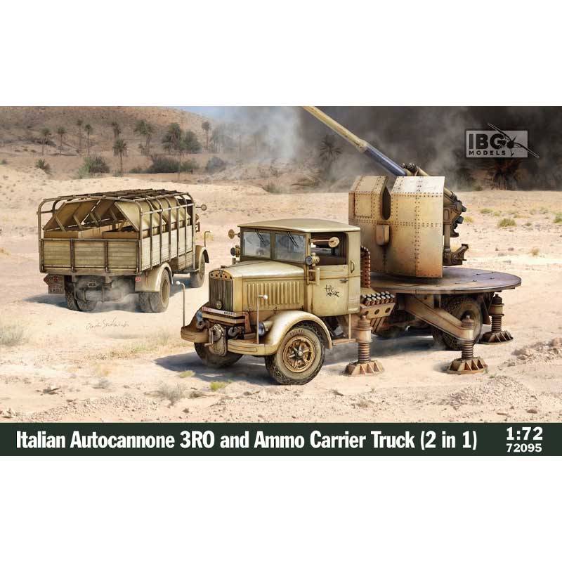 IBG Models Autocannone 3Ro & Ammo Carrier Truck (1/72) IBG72095