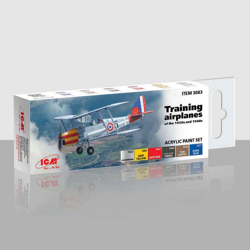 ICM Training Airplanes of the 1930s and 1940s Set (6x12ml) 3083