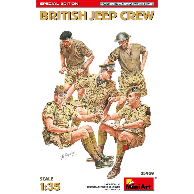 MiniArt British Jeep Crew Special Edition (1/35) 35469