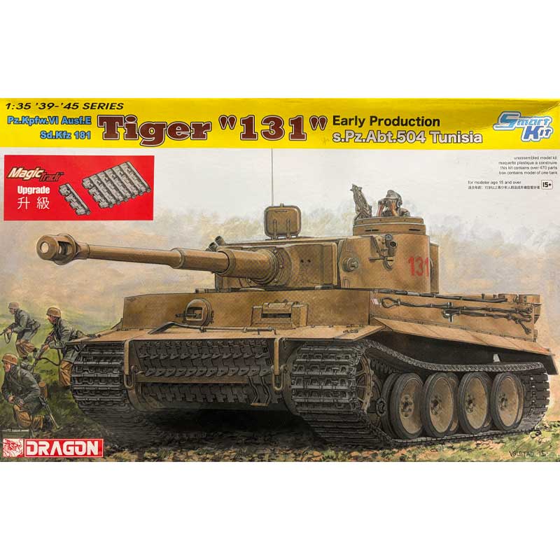Dragon Pz.Kpfw. VI Ausf. E Sd.Kfz.181 Tiger "131" Early Production (1/35) 6820 Dragon Pz.Kpfw. VI Ausf. E Sd.Kfz.181 Tiger "131" Early Production (1/35) 6820