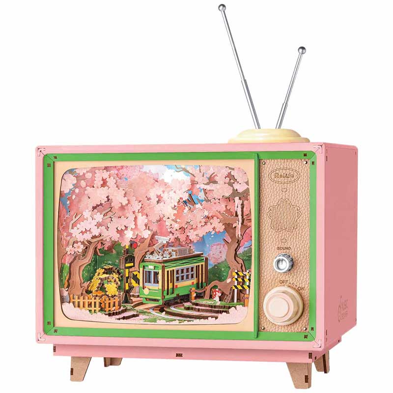Robotime Sakura Dreamy Tour DIY Music Box 3D Wooden AMT02