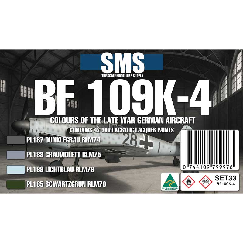 SMS Bf 109K-4 Colour Set (4x30ml) SET33