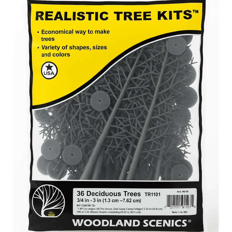 Woodland Scenics Mixed Deciduous Trees (36/Kit) WTR1101