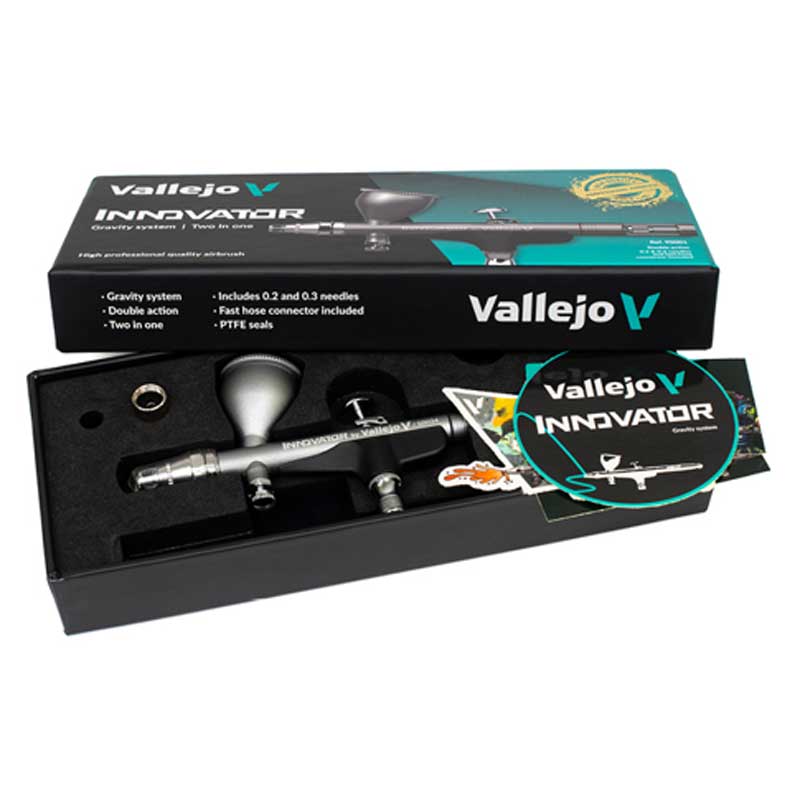 Vallejo Innovator Gravity System, Two in One Airbrush 90.001