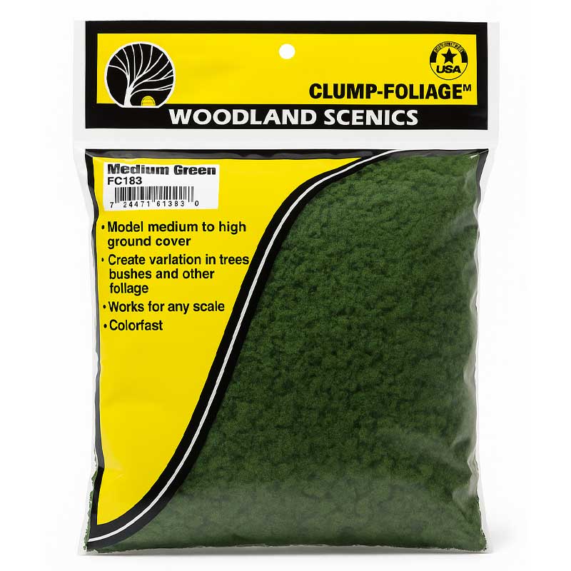 Woodland Scenics Medium Green Clump Foliage WFC183