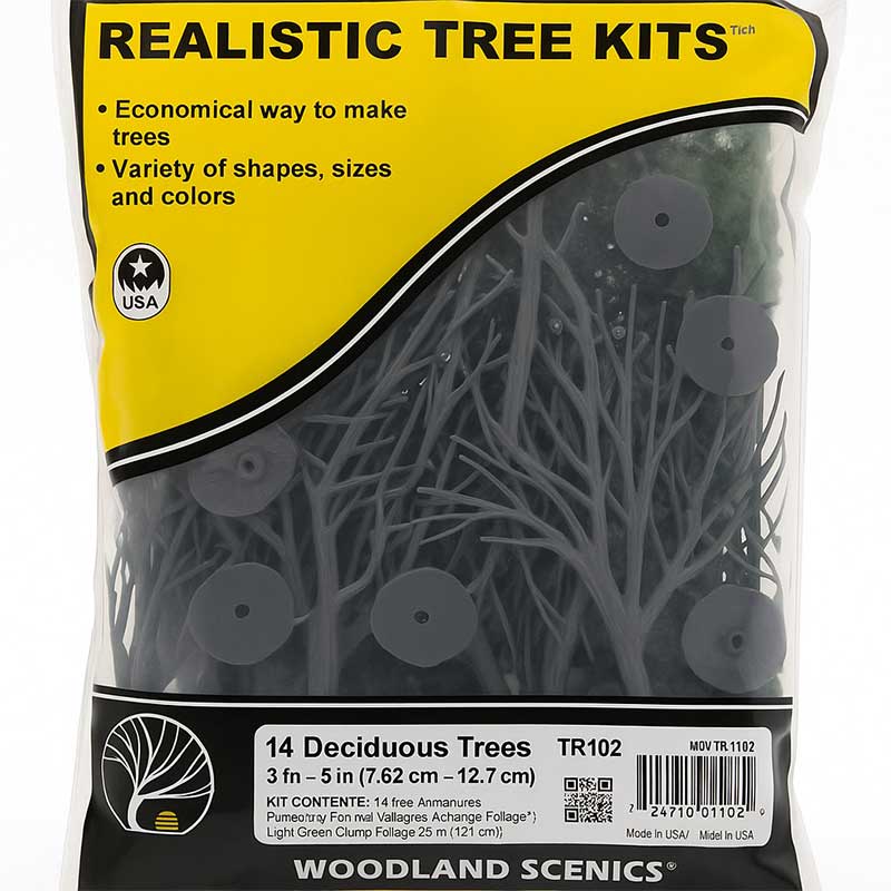 Woodland Scenics Mixed Deciduous Trees (14/Kit) WTR1102