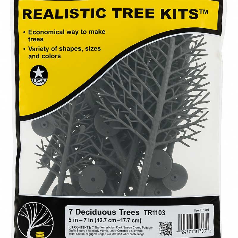 Woodland Scenics Mixed Deciduous Trees (7/Kit) WTR1103