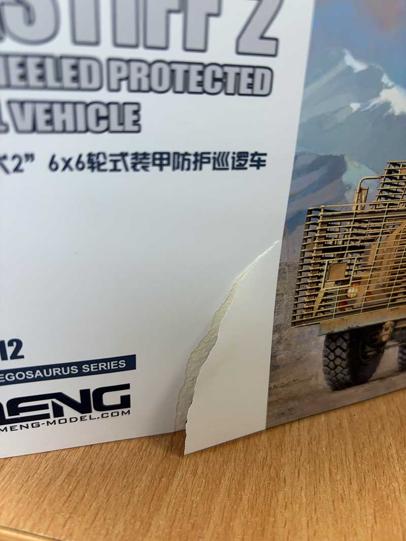 1/35 British Mastiff 2 6x6 Wheeled Protected Patrol Vehicle Meng Model SS-012 *Damaged Box*