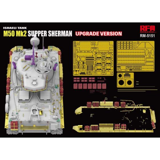 Rye Field Models M50 Mk2 Super Sherman Upgrade Version (1/35) RM5151 Rye Field Models M50 Mk2 Super Sherman Upgrade Version (1/35) RM5151