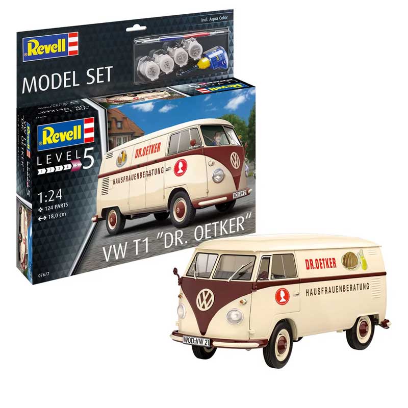 Revell VW T1 "Dr. Oetker" (1/24) 67677 Starter Set Revell VW T1 "Dr. Oetker" (1/24) 67677 Starter Set