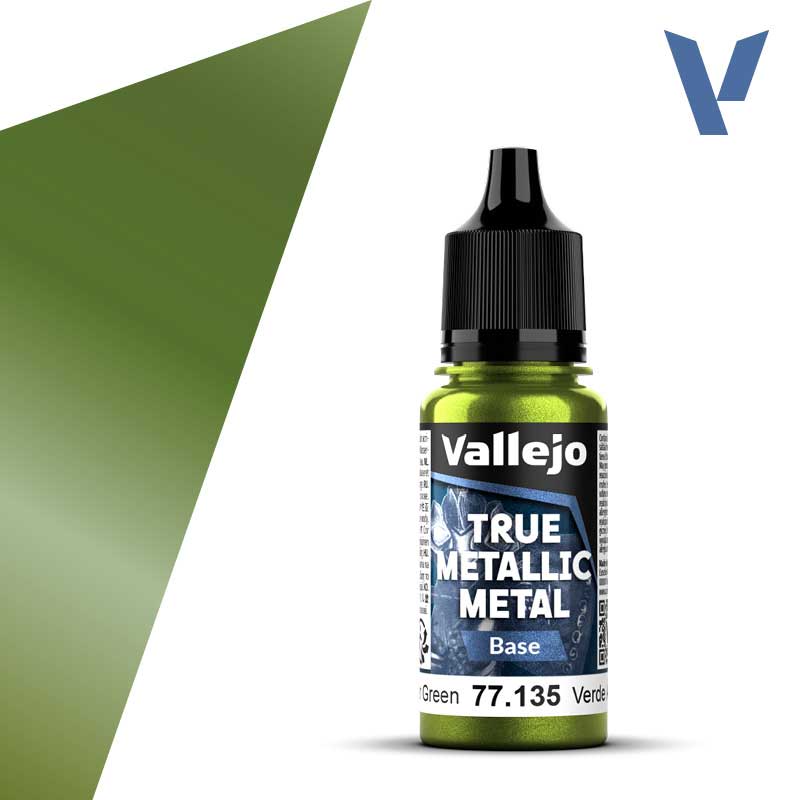 Vallejo True Metallic Metal Amber Green (18ml) 77.135