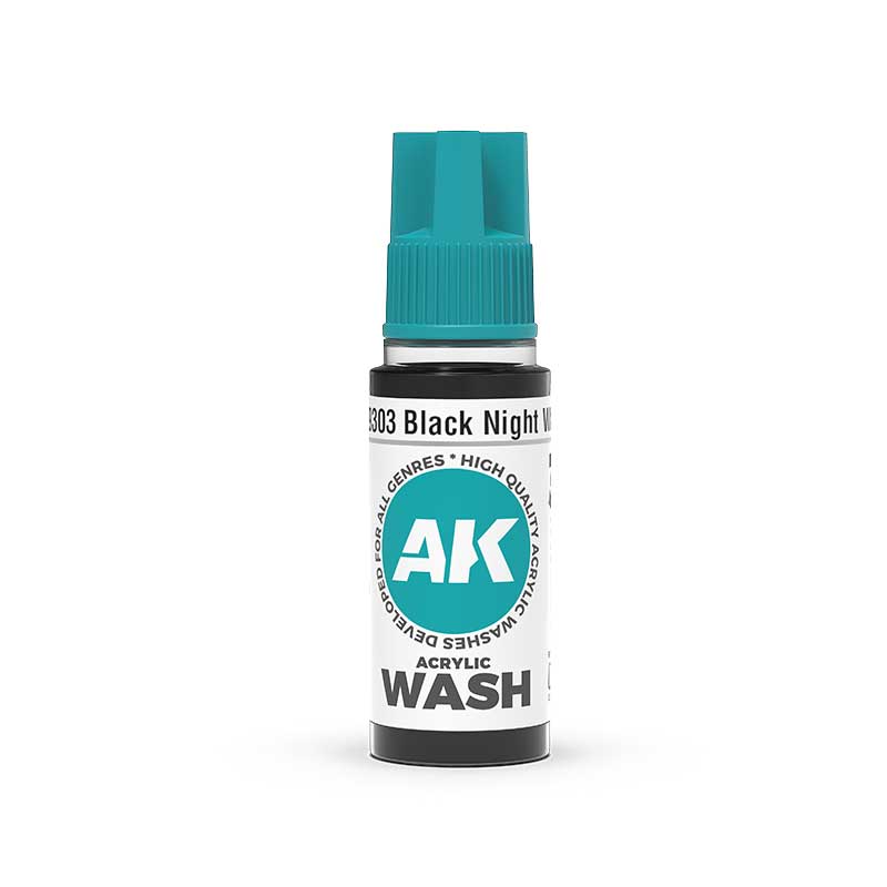 AK Interactive Black Night Wash (18ml) AK19303