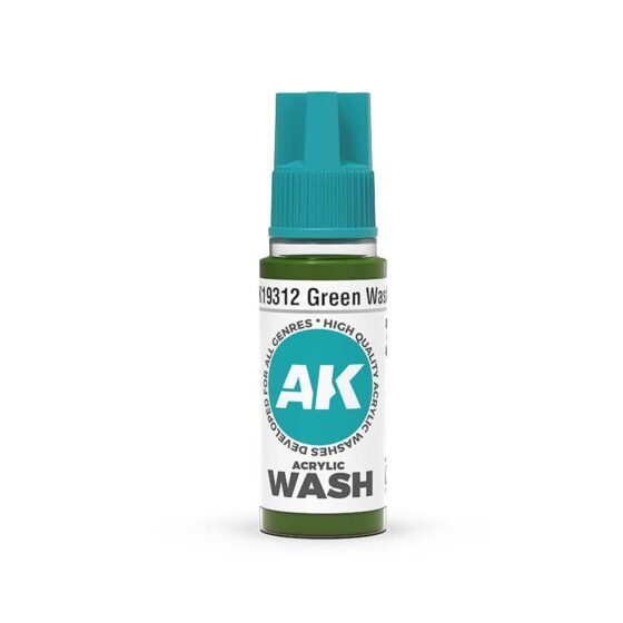 AK Interactive Green Wash (18ml) AK19312 AK Interactive Green Wash (18ml) AK19312