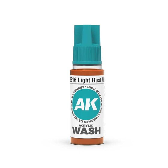 AK Interactive Light Rust Wash (18ml) AK19316 AK Interactive Light Rust Wash (18ml) AK19316