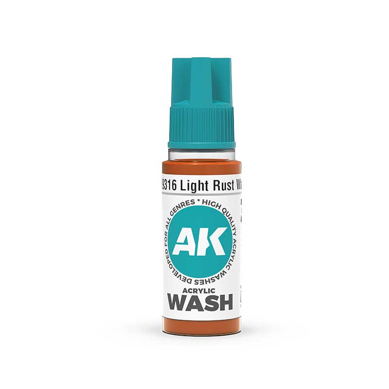 AK Interactive Light Rust Wash (18ml) AK19316
