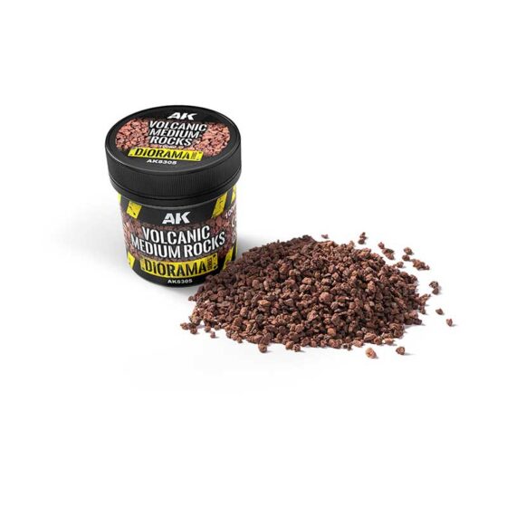 AK Interactive Volcanic Medium Rocks (100ml) AK8305 AK Interactive Volcanic Medium Rocks (100ml) AK8305