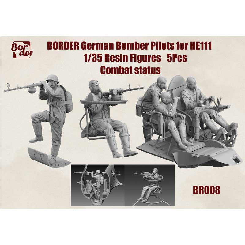 Border Model Heinkel He111 German Bomber Pilots Seated (1/35) BR-008