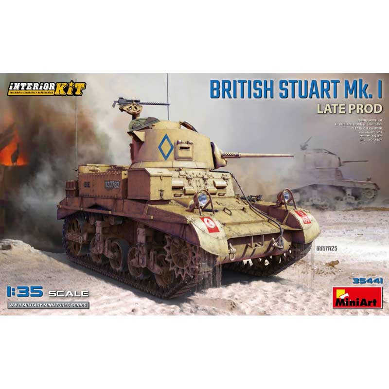MiniArt M3 Stuart Mk I Late Prod (1/35) 35441
