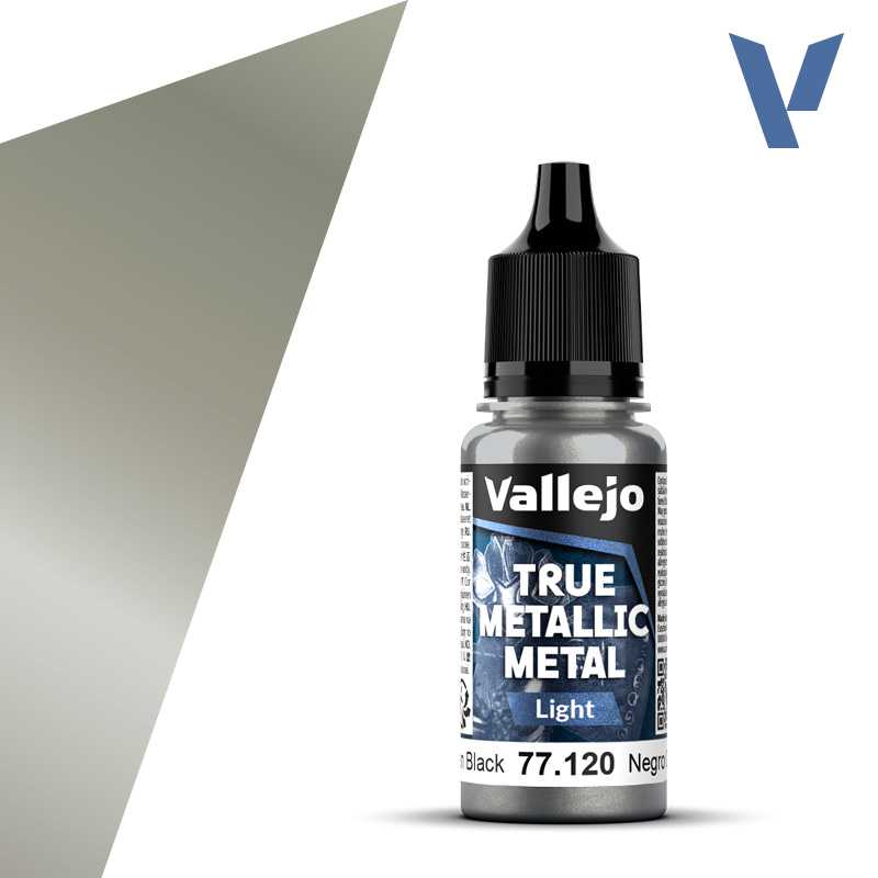 Vallejo True Metallic Metal Obsidian Black (18ml) 77.120