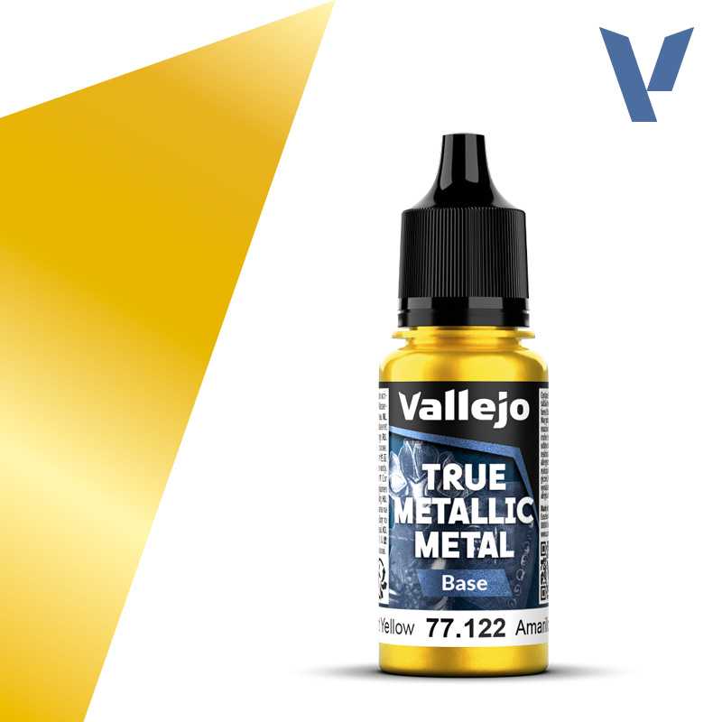 Vallejo True Metallic Metal Radiant Yellow (18ml) 77.122