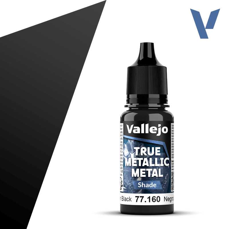 Vallejo True Metallic Metal Obsidian Black (18ml) 77.160