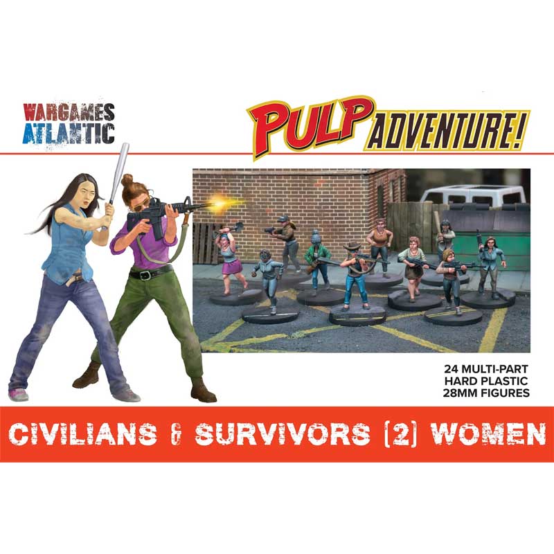 Wargames Atlantic Civilians & Survivors (2): Women (28mm) WAAPA005