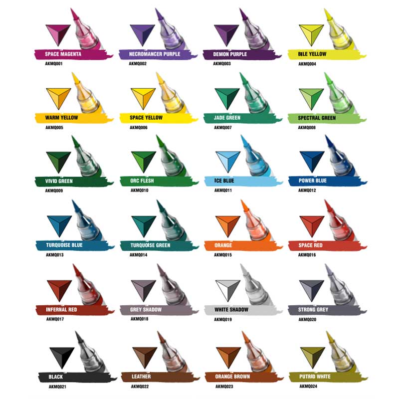 Alternative view of AK Interactive Quick Markers Special Box (34 Markers) AKMQ150