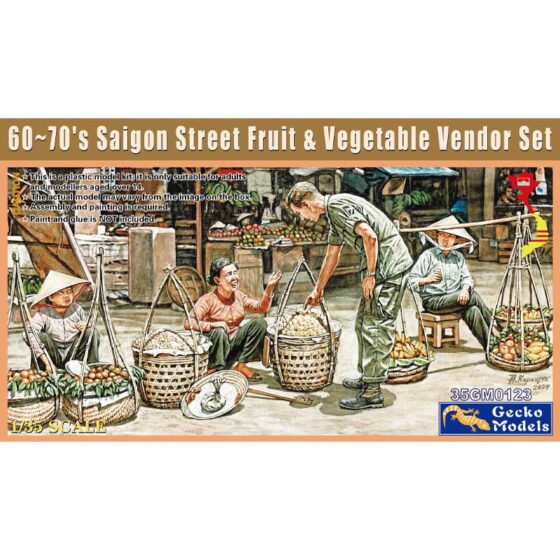 Gecko Models 60s–70s Saigon Greengrocer Figure Set (1/35) 35GM0123 Gecko Models 60s–70s Saigon Greengrocer Figure Set (1/35) 35GM0123