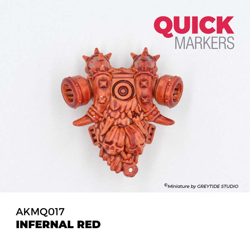Alternative view of AK Interactive Infernal Red - Quick Marker AKMQ017