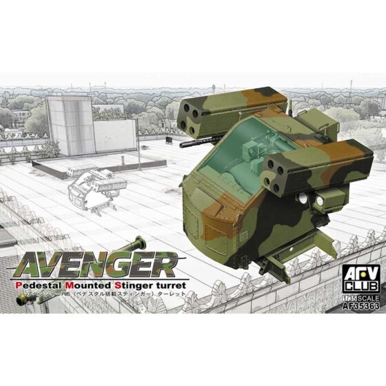 AFV Club US Avenger Pedestal Stinger (PMS) Turret (1/35) AF35363 AFV Club US Avenger Pedestal Stinger (PMS) Turret (1/35) AF35363